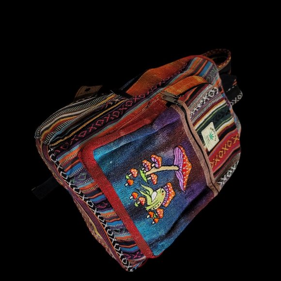 2025 Fabric Festival Bohemian Patchwork Backpack Multicolored main image 5